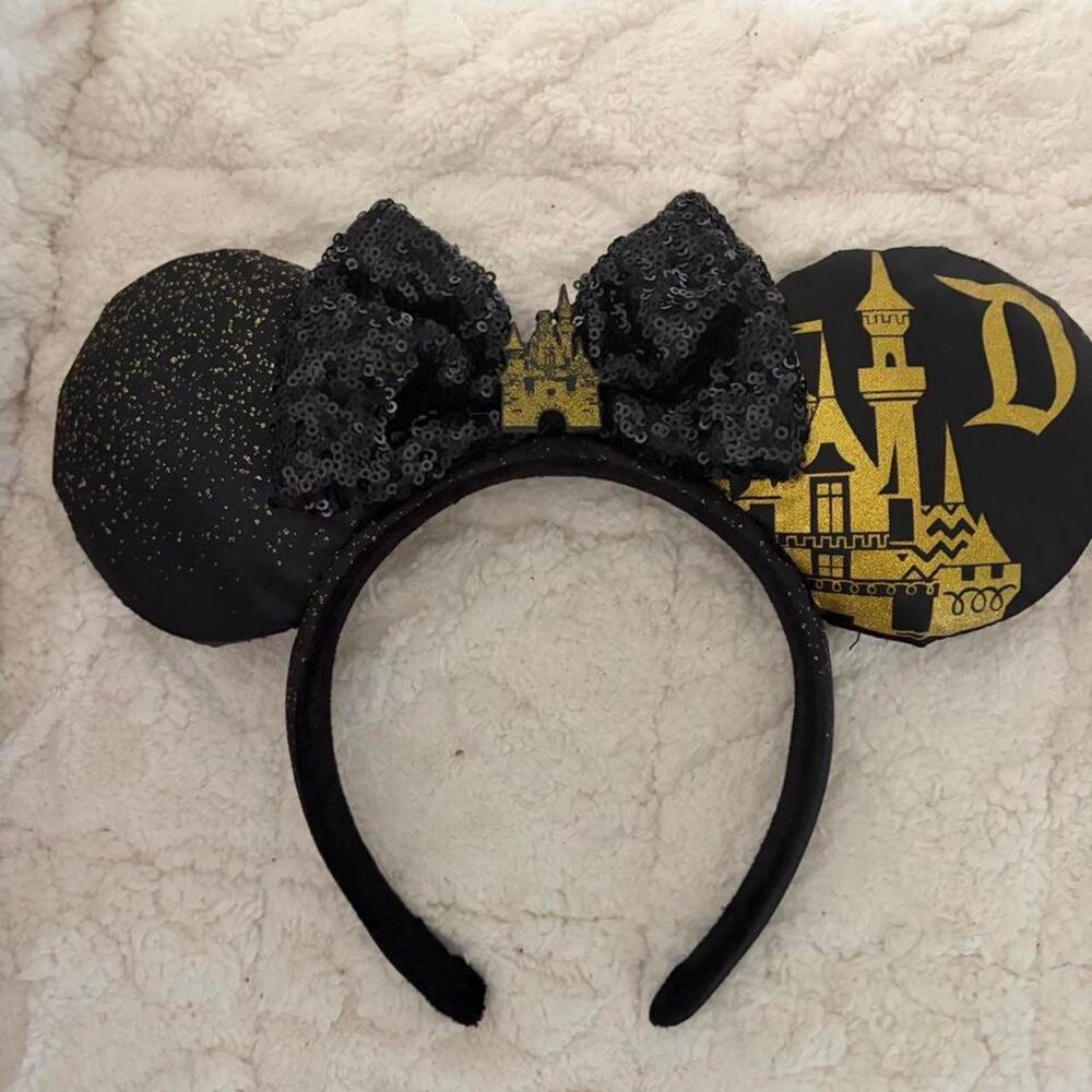 Disney mickey mouse ears with castle